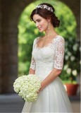 Women Slim Fit Lace Vintage Bridal Wedding Dress Elegant Bride Gown（Processing time need 3-6 days）