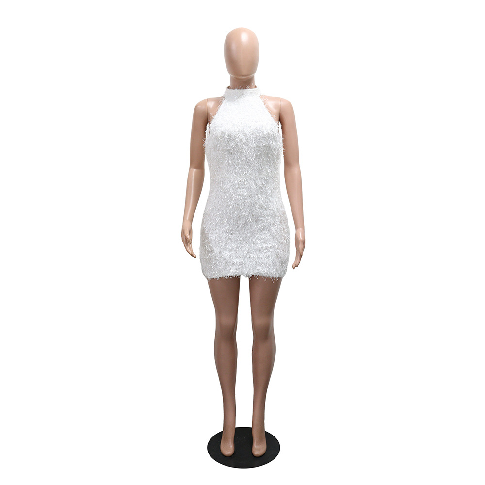 Sequined Bodycon Mini Dress for Evening Parties