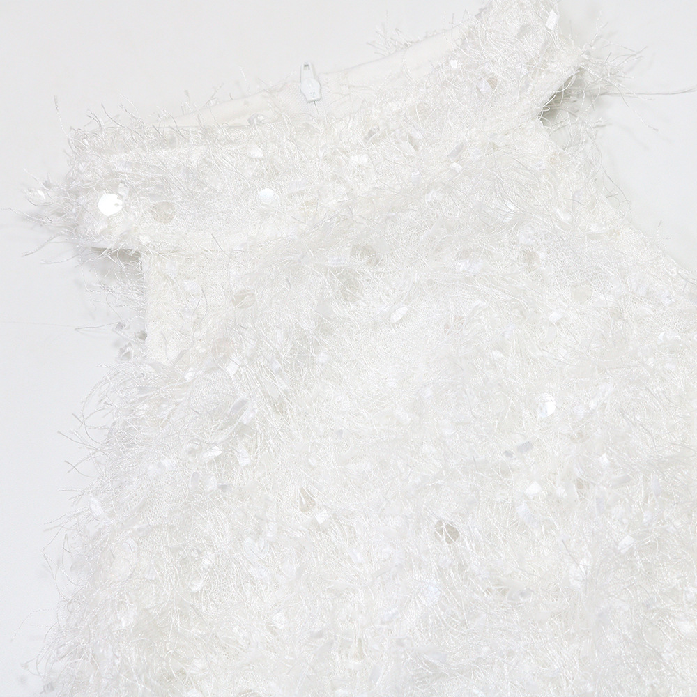 Sequined Bodycon Mini Dress for Evening Parties