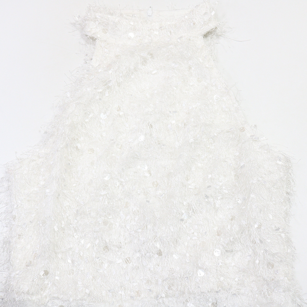 Sequined Bodycon Mini Dress for Evening Parties