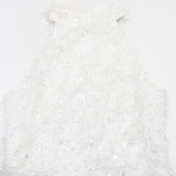 Women Sequined Party Bodycon Mini Dress