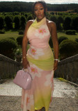 Women Halter Neck Party Bodycon Dress