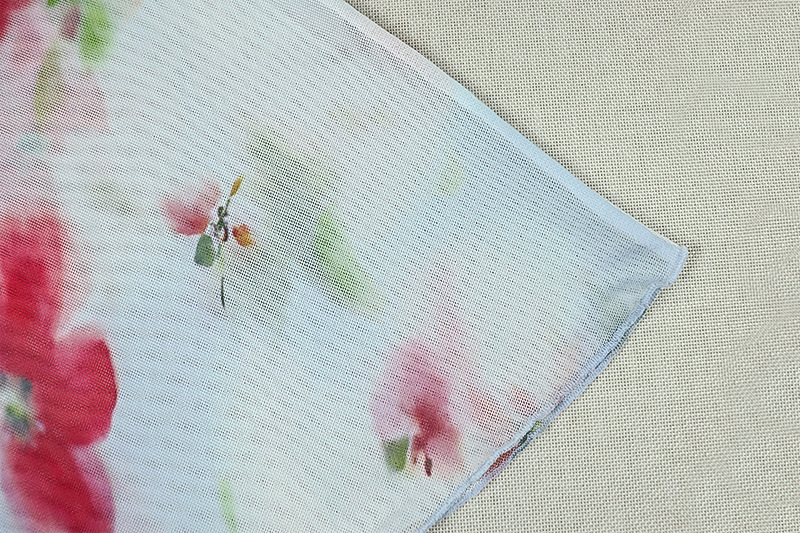 Swing Neck Printed Backless Ruffled Bodycon Dress