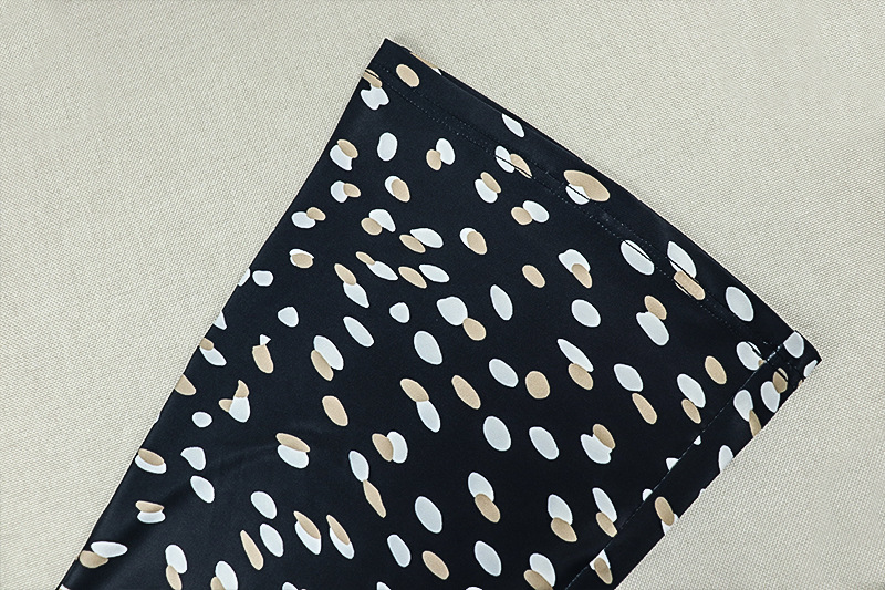 Polka Dot Print Backless Top & Pants Two-Piece Set