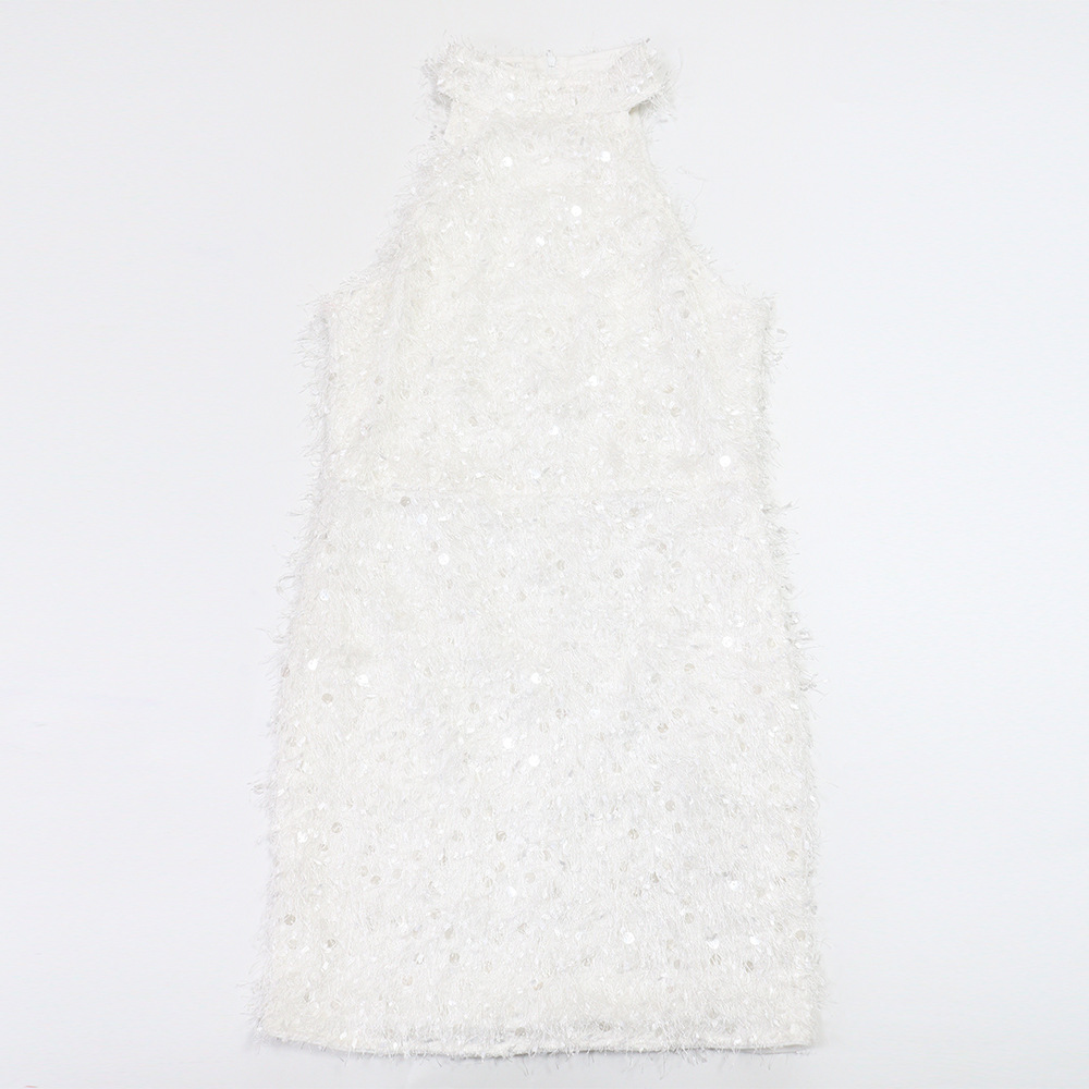 Sequined Bodycon Mini Dress for Evening Parties