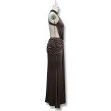 Women Spring Chic Elegant Sexy Slim Fit Low Back Mermaid Dress