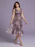 Women Plus Size Sexy Deep V Sleeveless Slim Fit Formal Party Dress