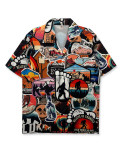 Men SummerDigital Print Short Sleeve Shirt