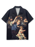 Men SummerDigital Print Short Sleeve Shirt