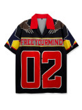 Men SummerDigital Print Short Sleeve Shirt