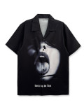 Men SummerDigital Print Short Sleeve Shirt