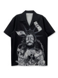 Men SummerDigital Print Short Sleeve Shirt