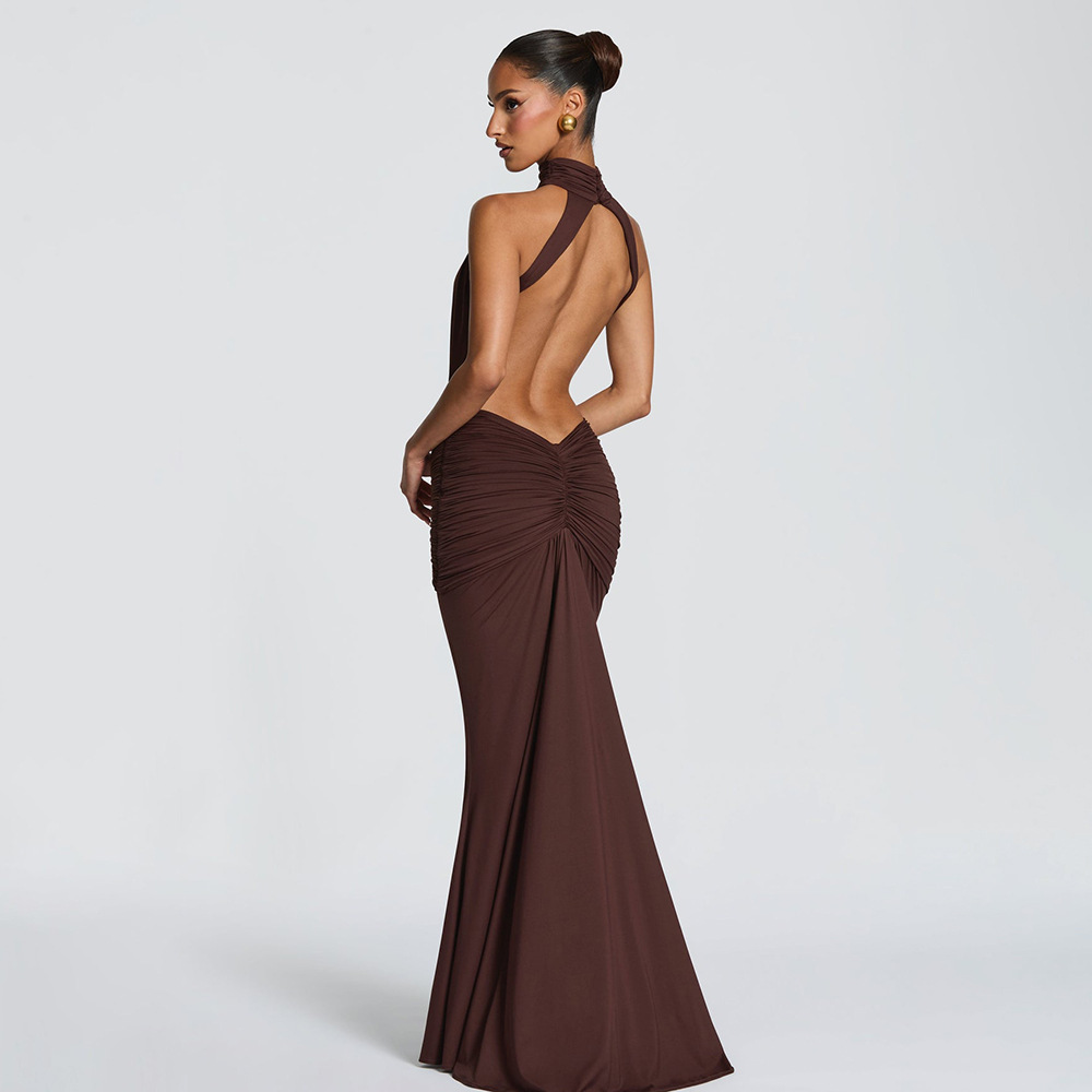 Low Back Mermaid Dress for Spring Elegant Events