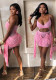 Women Sexy Deep V Strap Open Waist Solid Color Mini Dress