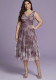 Women Plus Size Sexy Deep V Sleeveless Slim Fit Formal Party Dress