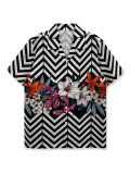 Men SummerDigital Print Short Sleeve Shirt