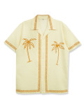 Men SummerDigital Print Short Sleeve Shirt