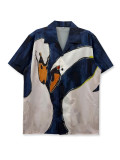 Men SummerDigital Print Short Sleeve Shirt