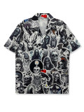 Men SummerDigital Print Short Sleeve Shirt