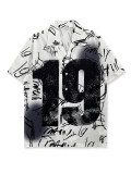 Men SummerDigital Print Short Sleeve Shirt