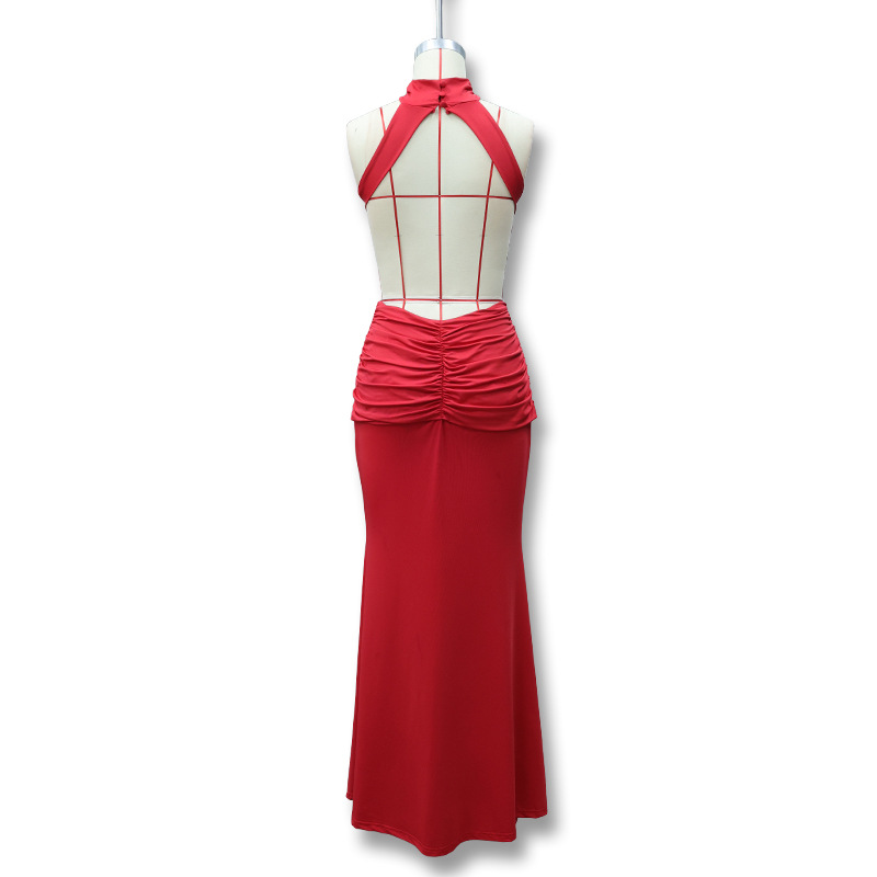 Low Back Mermaid Dress for Spring Elegant Events