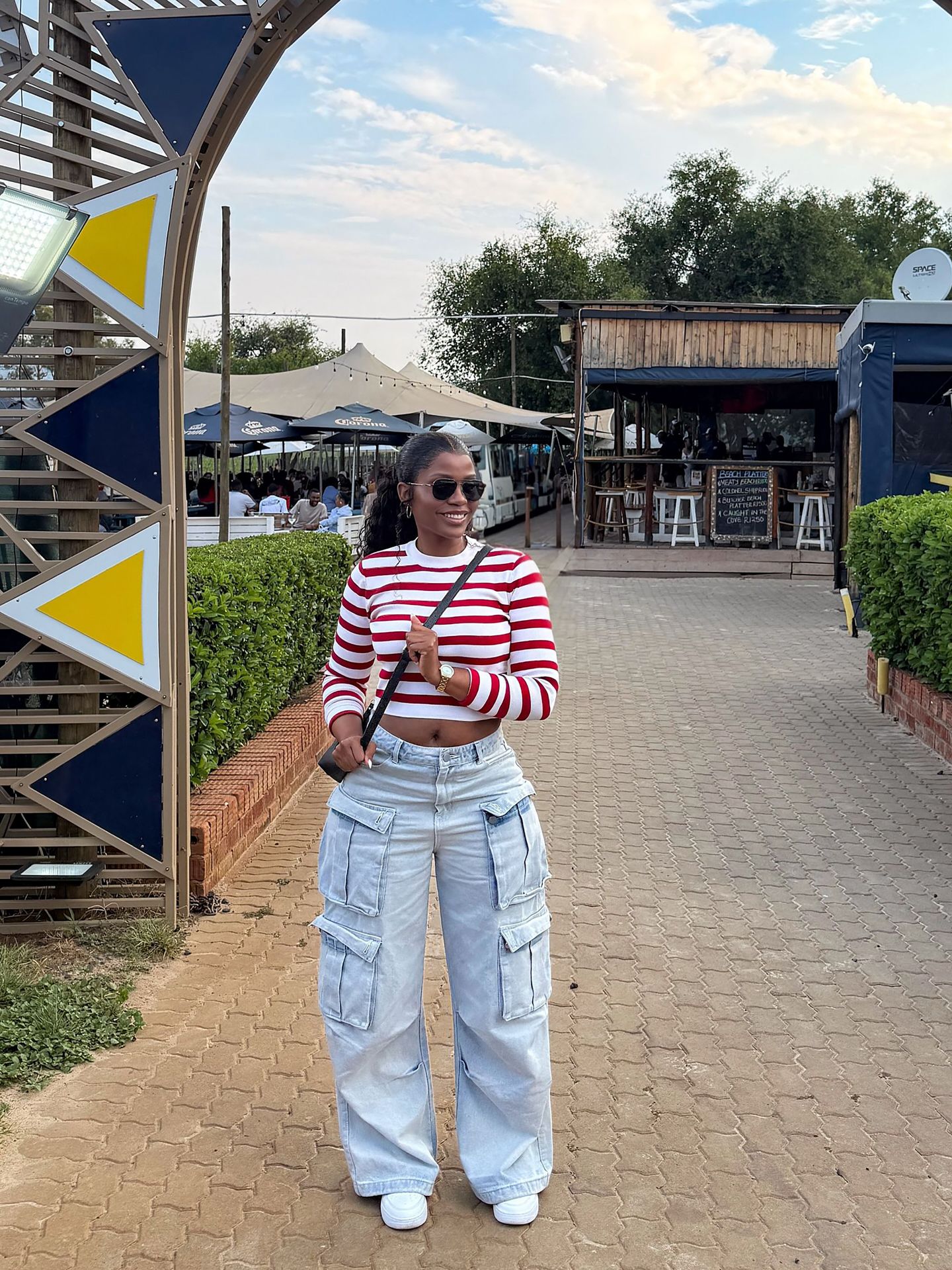 Washed Denim Cargo Pants for Casual Streetwear