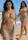 Women Holidays Beach Crochet Sexy Bikini Bodycon Shell Hollow-Out Skirt