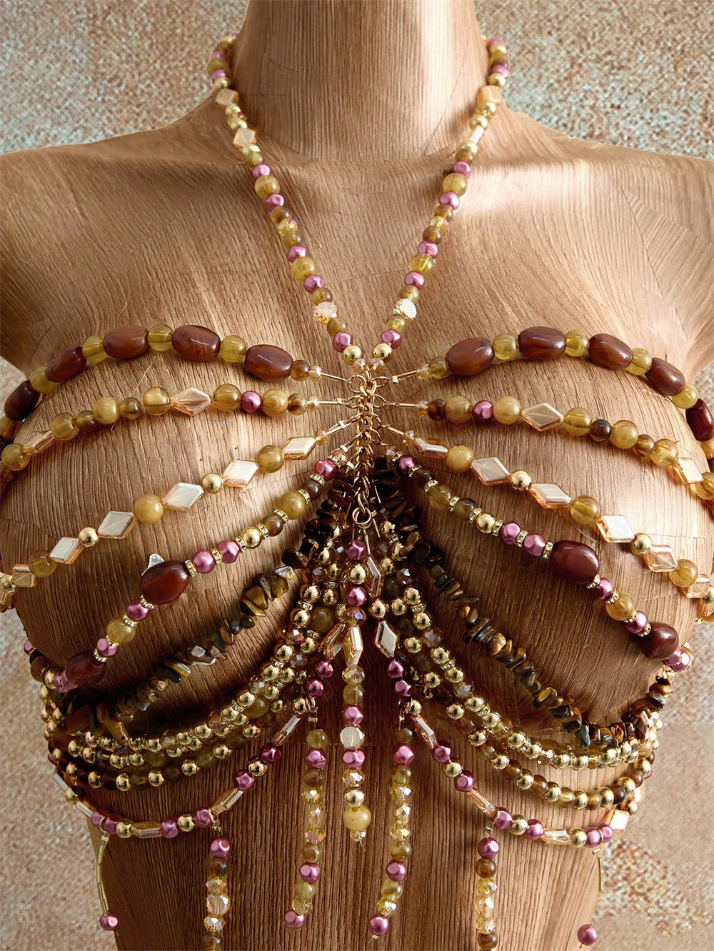 Hollow-Out Chain Accessory Set for Summer Beachwear