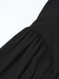 Women Holidays Halter Neck Lace-Up Sexy Backless Dress