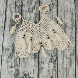 Women Bohemian Beach Bikini Top Tassel Swimwear