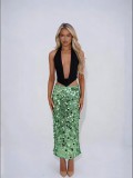 Women Sequined Sexy Bodycon Maxi Dress