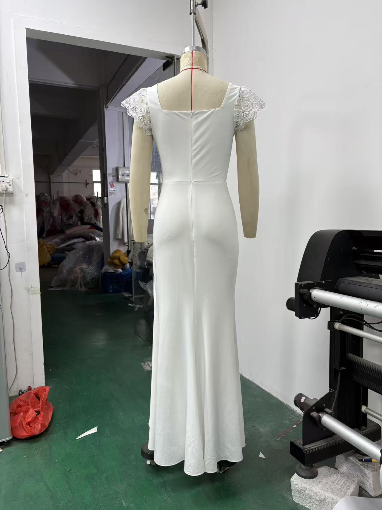 V-Neck Slit Maxi Dress for Evening Elegant Events