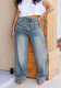 Women Detachable Cargo Denim Pant