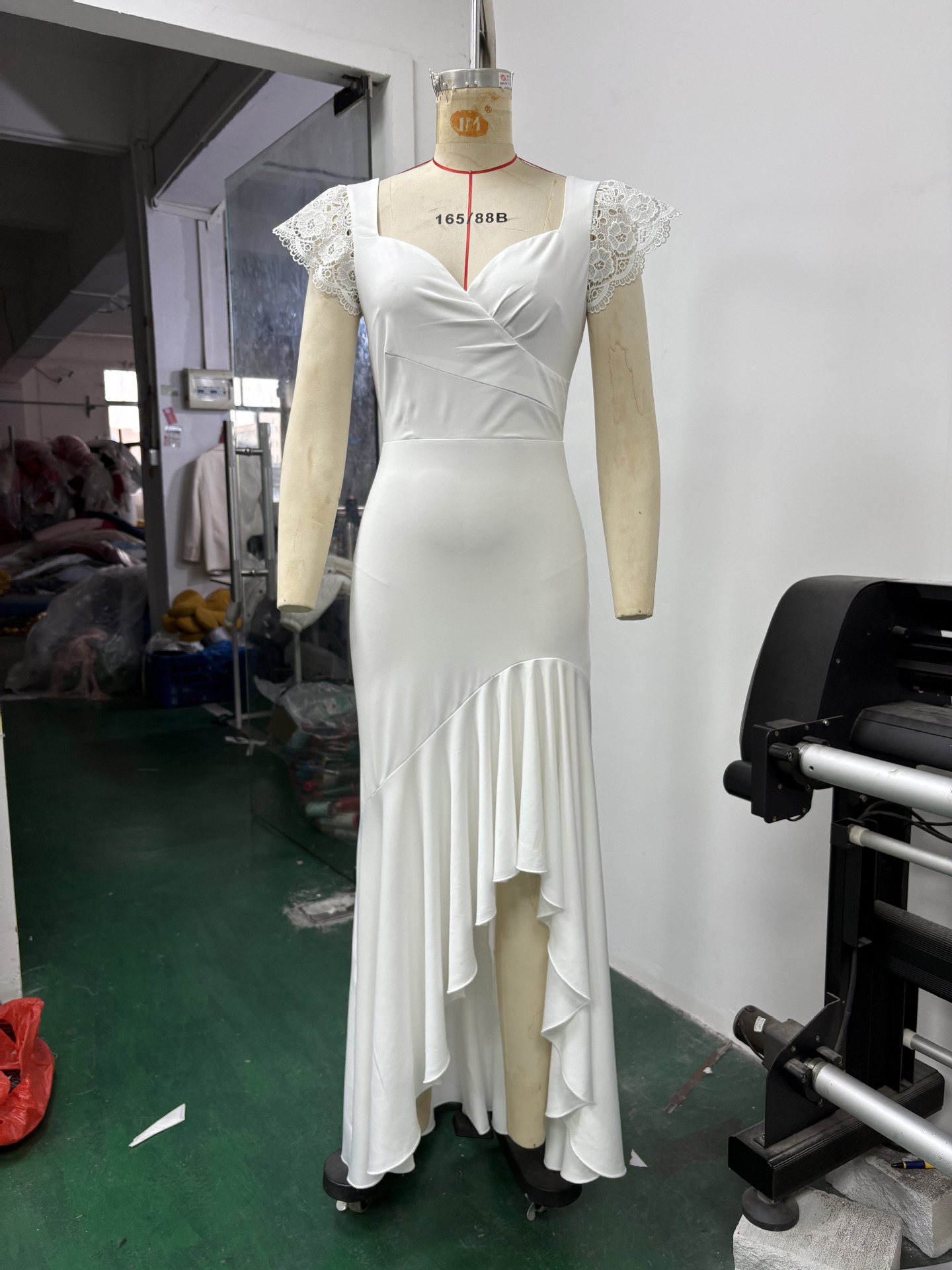 V-Neck Slit Maxi Dress for Evening Elegant Events