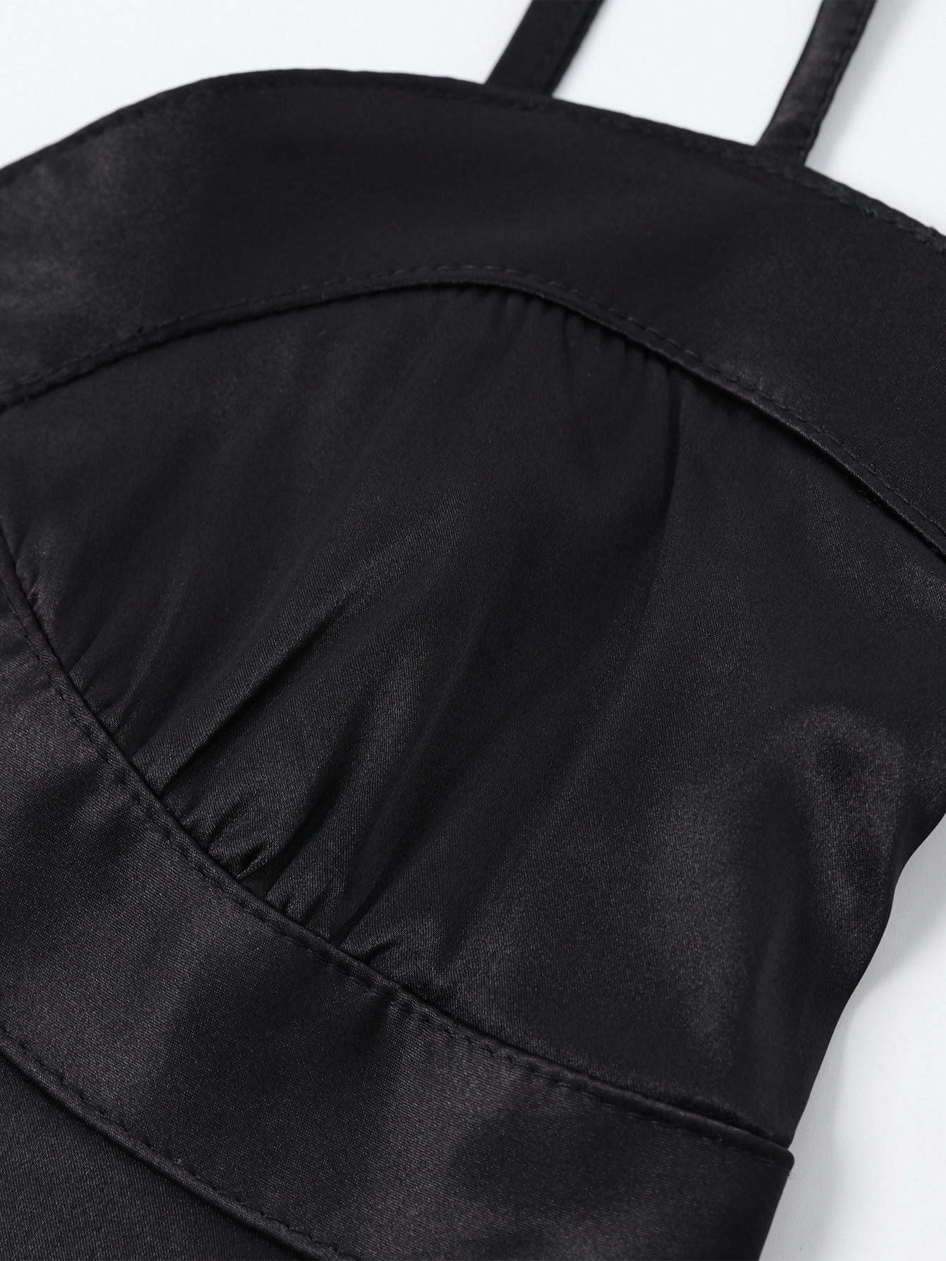 Satin Backless Slip Dress for Summer Evening Parties