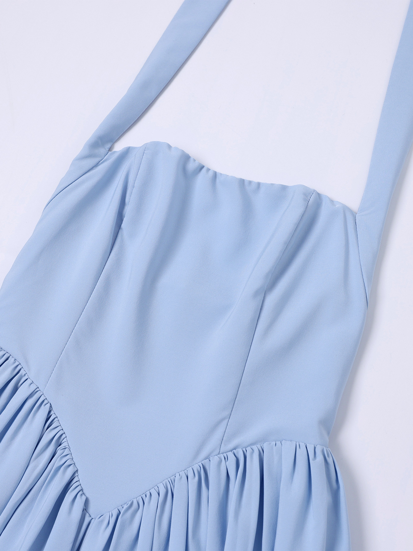 Halter Neck Lace-Up Backless Dress for Holiday Vacations