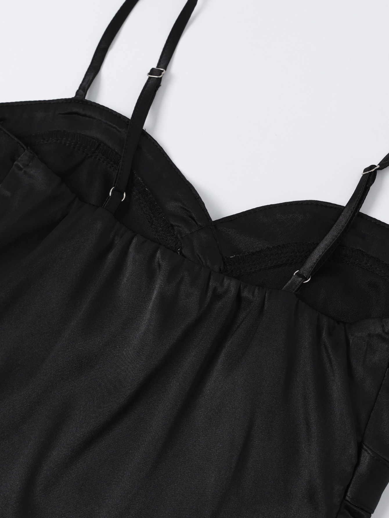Satin Backless Slip Dress for Summer Evening Parties