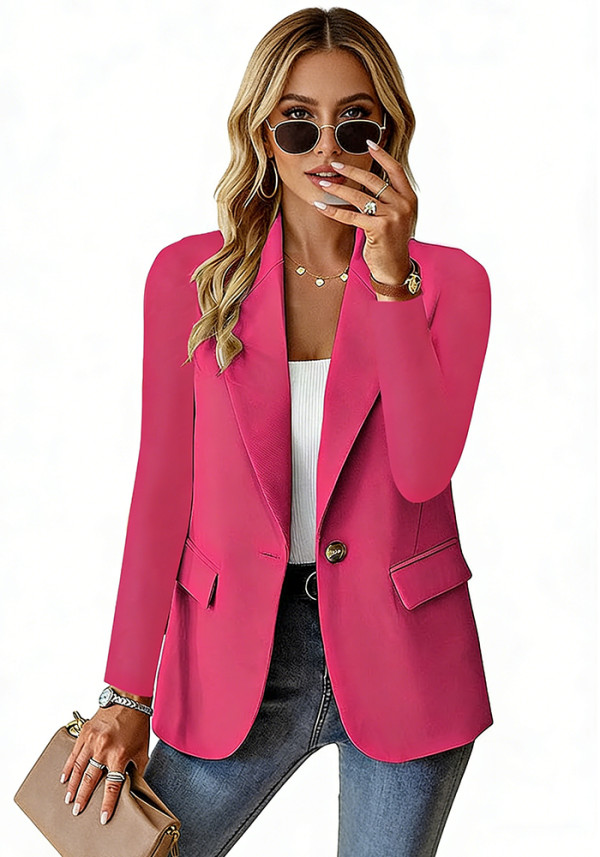 Women Spring Long Sleeve Blazer Jacket