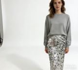 Women Sequined Sexy Bodycon Maxi Dress