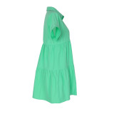 Women Summer Casual Loose Short Sleeve Shirt Dress