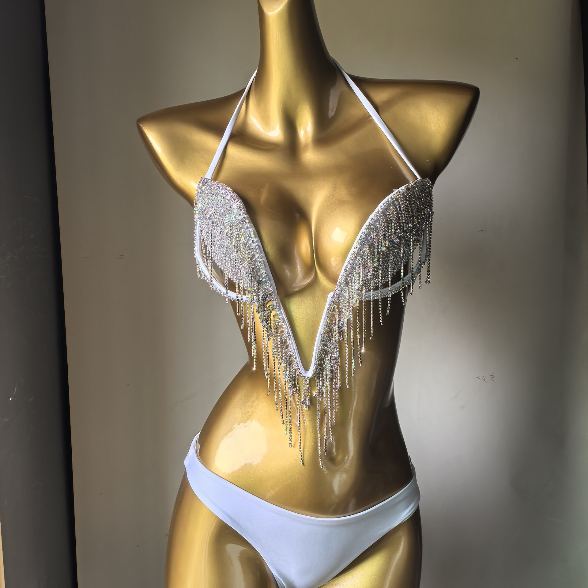 Diamond Tassel Swimsuit for Summer Beach Parties