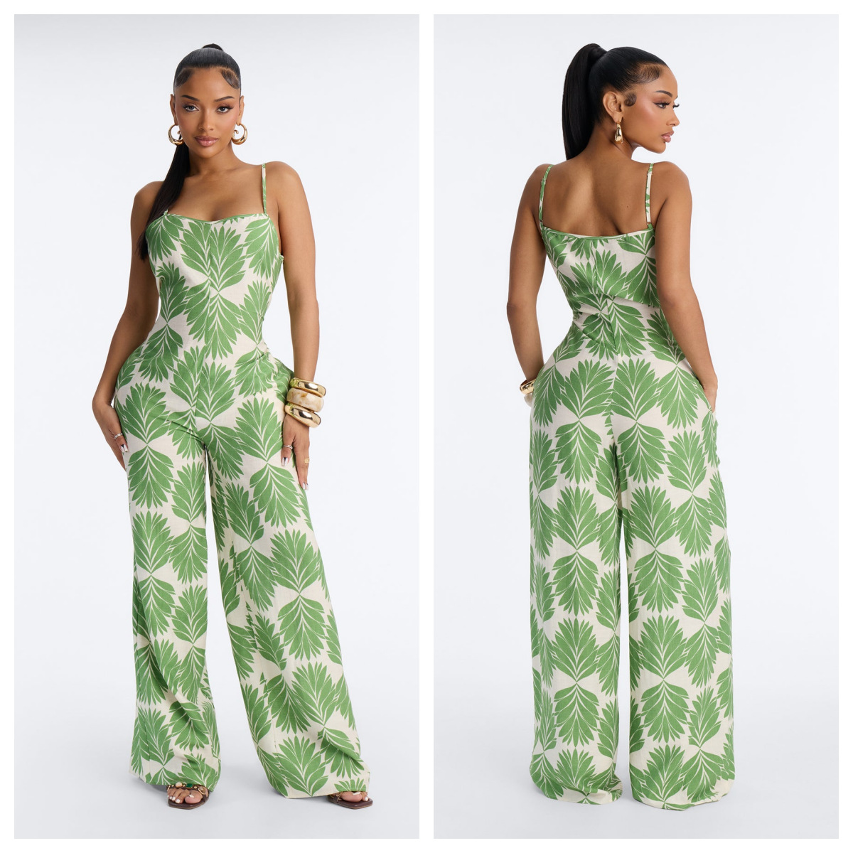 Printed Camisole Jumpsuit for Casual Everyday Wear