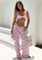 Women Bikini Sexy Long Pants Swimwear Three-Piece
