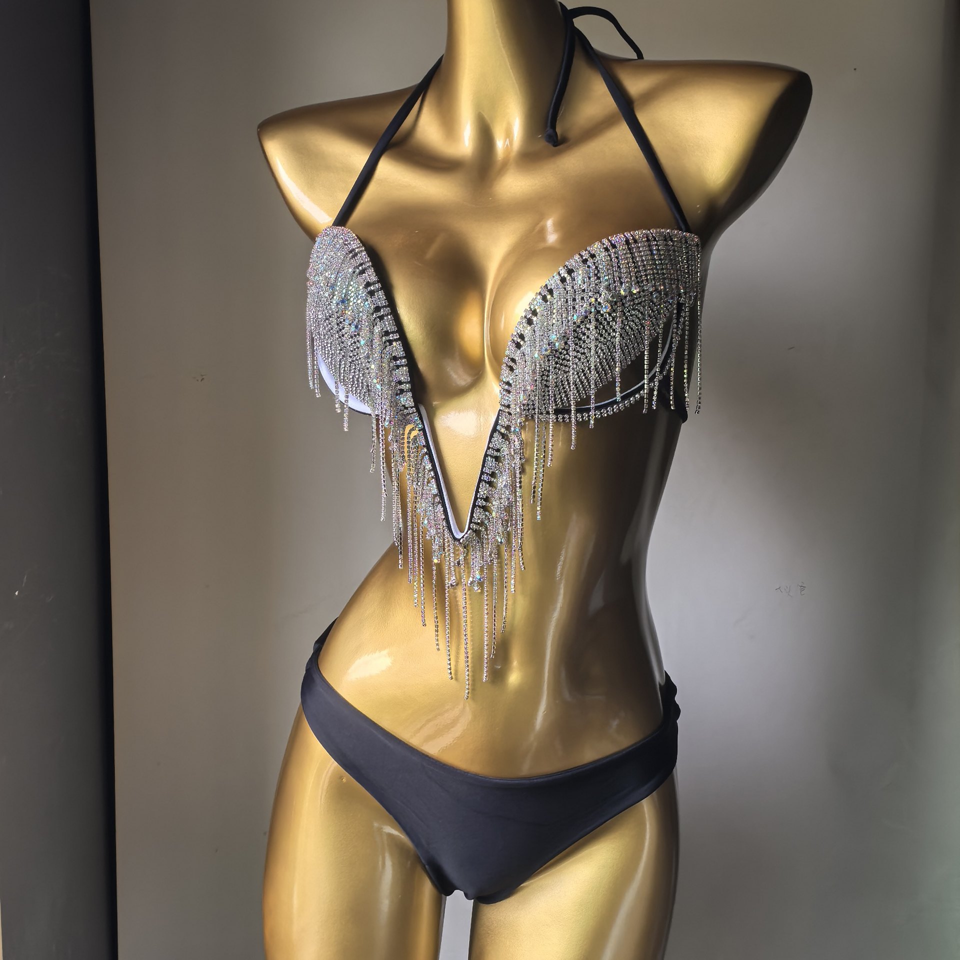 Diamond Tassel Swimsuit for Summer Beach Parties
