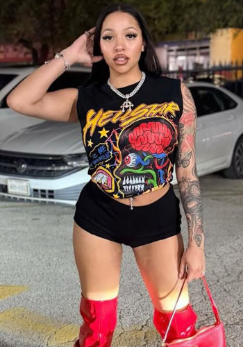 Women Summer American Style Sleeveless Tank Top