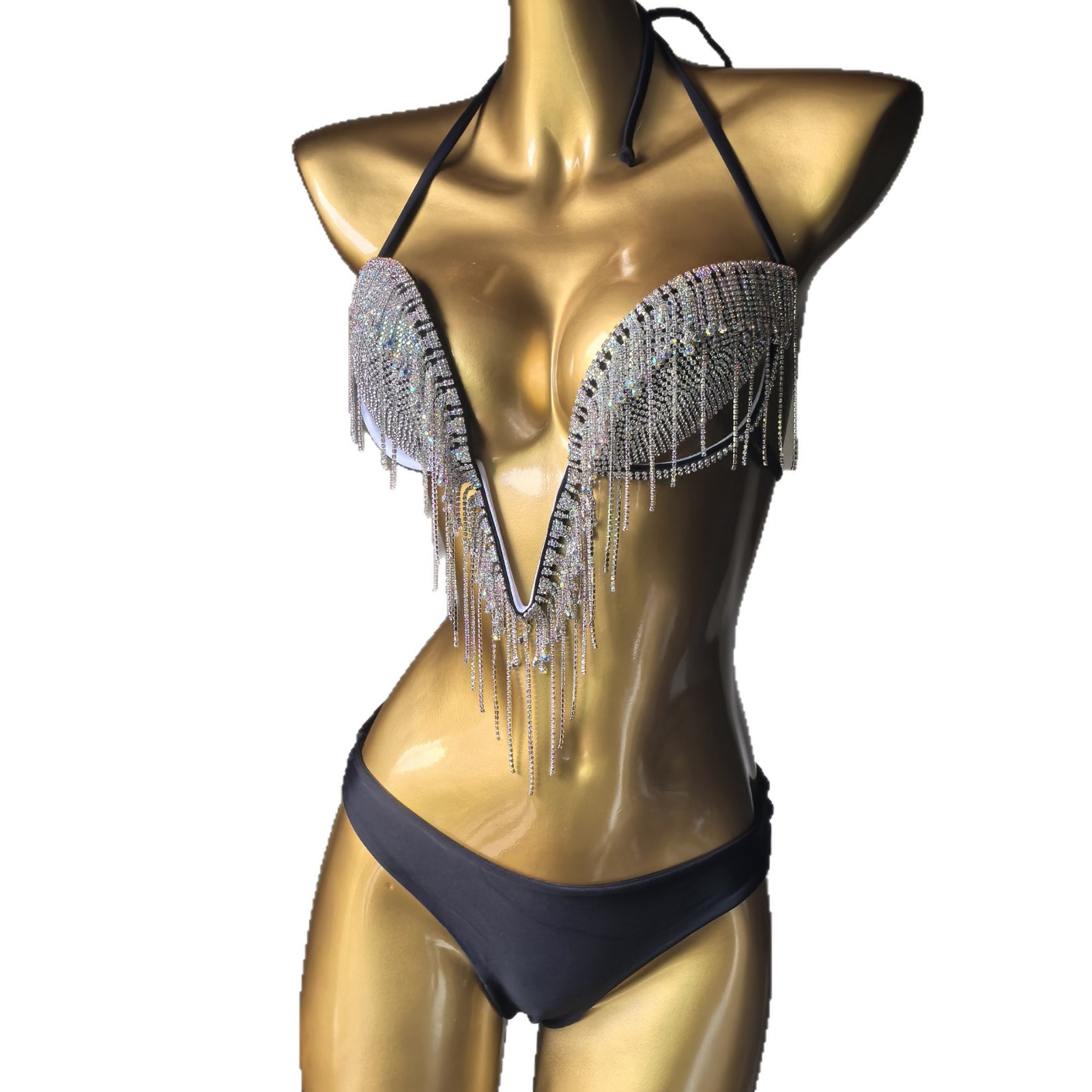Diamond Tassel Swimsuit for Summer Beach Parties