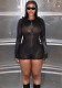 Women Summer Sexy Backless Mesh Printed See-Through Bodysuit