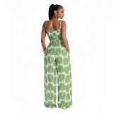 Women Casual Printed Camisole Jumpsuit