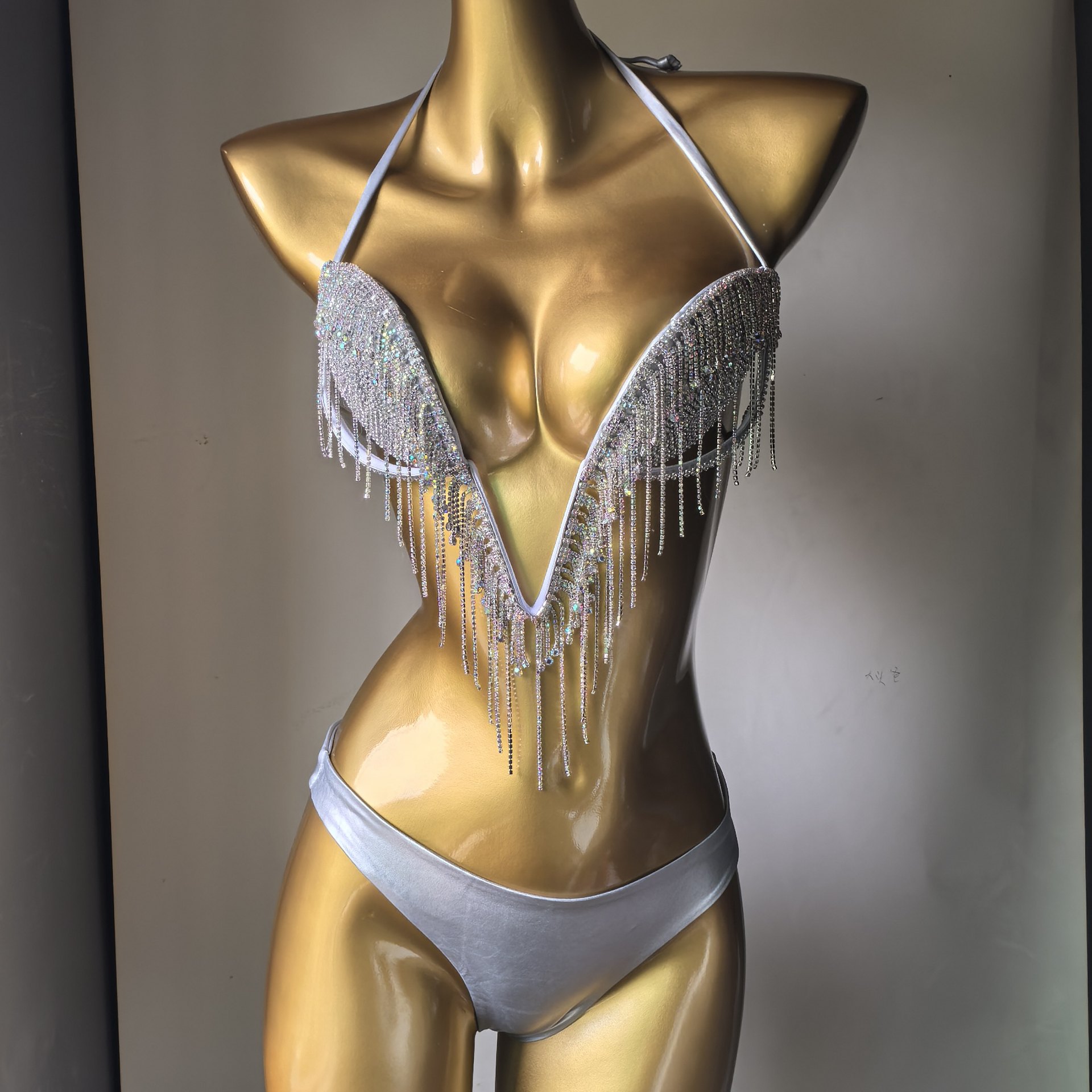 Diamond Tassel Swimsuit for Summer Beach Parties