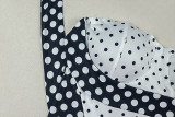 Women Black White Patchwork Bodycon Dress Halter Neck Strapless Sexy Clubwear Dress
